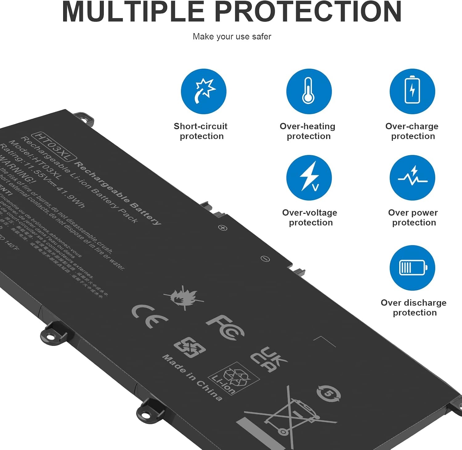 HP Pavilion Laptop Accu HT03XL 55% Korting