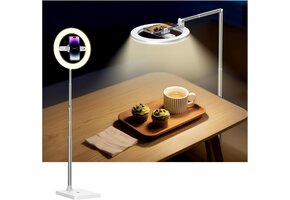 Oplaadbare Ringlamp met Statief - 174cm LED voor Streamen & Fotografie (34% Korting)
