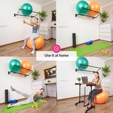Sportbalhouder | Ruimte Netjes Maken | Gemonteerde Balhouder | Yogabalhouder | Sportbal Muurbevestiging | Fitnessbalhouder | Stabiliteitsbalhouder | Voor Sportscholen, Studios, Thuisgyms | Mat Zwart