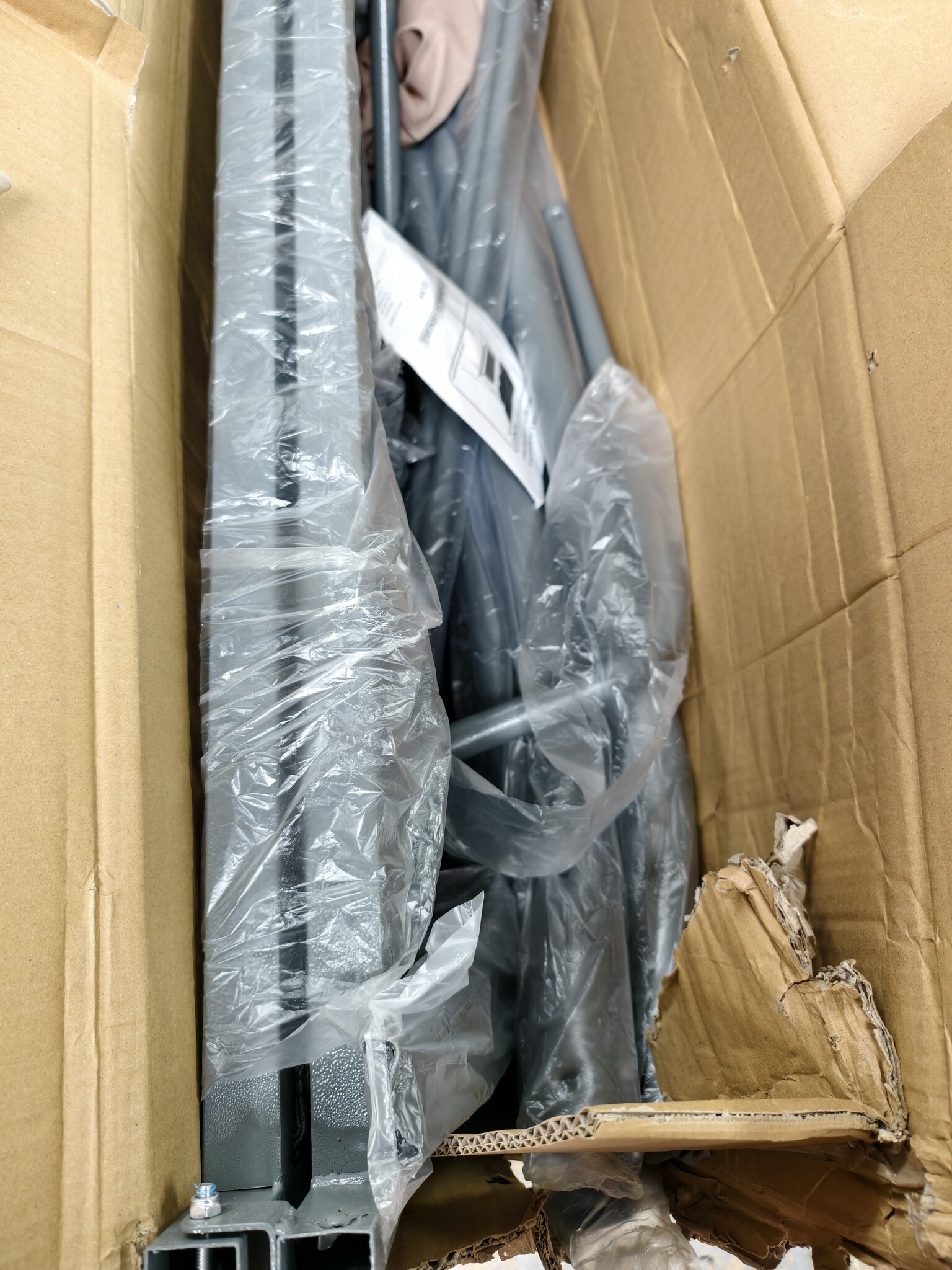 Schommelbank 3-persoons - grijs - 180 x 100 x 170 cm