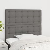 2x VidaXL Hoofdborden Donkergrijs Stof - 60% Korting!