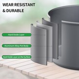 Naturehike 2-4 & 4-7 Personen Camping Kookgerei Mess Kit, Non Stick Lichtgewicht Potten Set, Draagbare Outdoor Kookgerei voor Kamperen, Backpacken, Wandelen, Buiten Koken en Picknick
