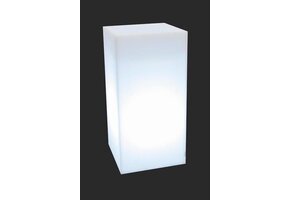 Verlichte Bloempot 35x35x70cm Wit - 33% Korting