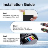 Uiprint 604XL Inktcartridges voor Epson - 12 stuks - Zwart, Cyaan, Magenta, Geel