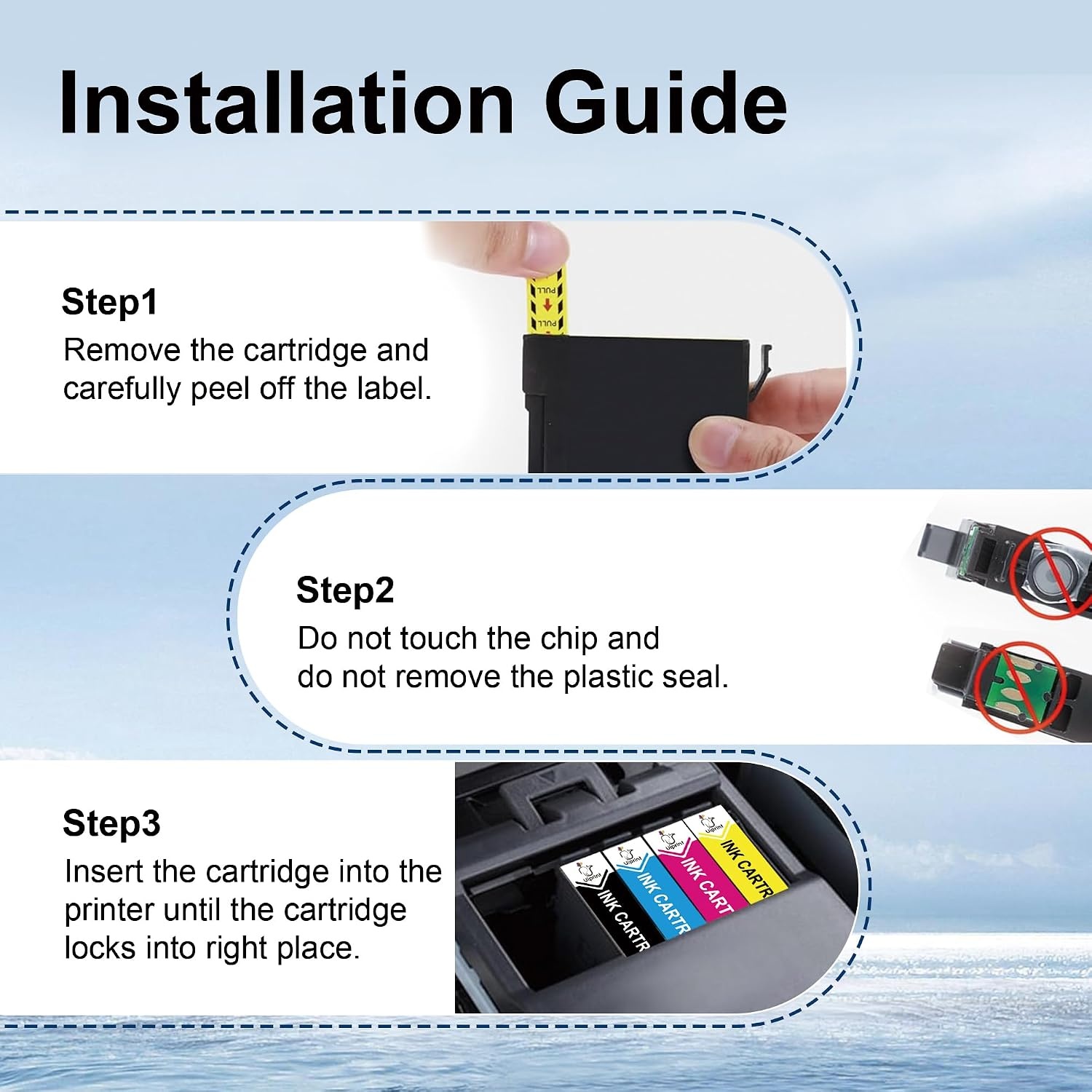 Uiprint 604XL Inktcartridges voor Epson - 12 stuks - Zwart, Cyaan, Magenta, Geel