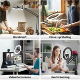 Ringlamp 10" met Statief - Flexibel, 3 Kleuren, 10 Helderheden - 57% Korting