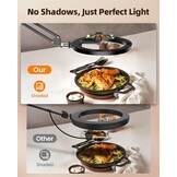 Ringlamp 10" met Statief - Flexibel, 3 Kleuren, 10 Helderheden - 57% Korting