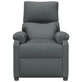 vidaXL Massagestoel stof donkergrijs