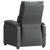 vidaXL Massagestoel stof donkergrijs
