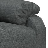 vidaXL Massagestoel stof donkergrijs
