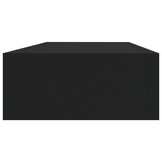 vidaXL Wandschappen 2 st met lade 60x23,5x10 cm MDF zwart