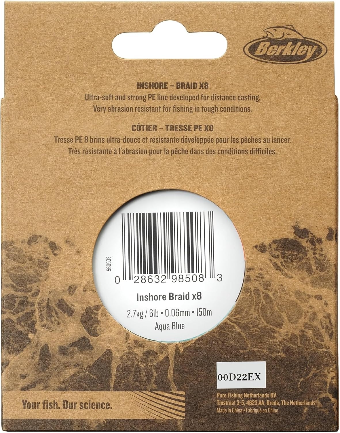 Gevlochten Vislijn Berkley 0.06mm | 2.7kg | 300m | 56% Korting