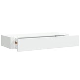 vidaXL Wandschap met Lade - 60x23.5x10 cm (Wit)
