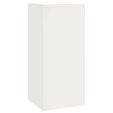 vidaXL Plantenkasten 3 pcs Wit 24 x 24 x 75 cm Staal