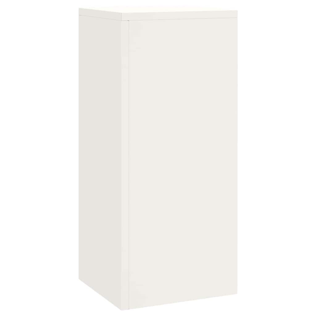 vidaXL Plantenkasten 3 pcs Wit 24 x 24 x 75 cm Staal