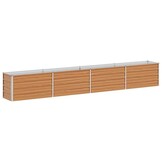 vidaXL Verhoogde plantenbak Licht Bruin 320 x 40 x 45 cm