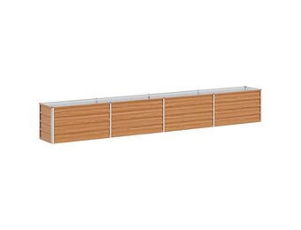 vidaXL Verhoogde plantenbak Licht Bruin 320 x 40 x 45 cm
