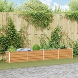 vidaXL Verhoogde plantenbak Licht Bruin 320 x 40 x 45 cm