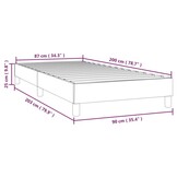 Zwart Kunstleer Bedframe 90x200 cm - 34% Korting