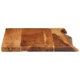 Massief Acaciahouten Wastafelblad 80x52cm - 35% Korting