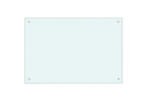vidaXL Keuken Spatscherm Gehard Glas Wit 90x60 cm - 40% Korting