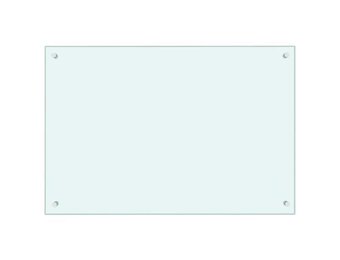 vidaXL Spatscherm keuken 90x60 cm gehard glas wit