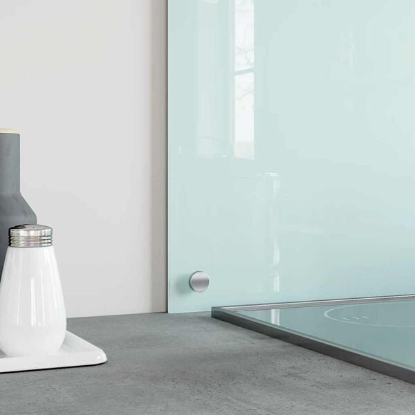 vidaXL Spatscherm keuken 90x60 cm gehard glas wit