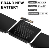 ASUNCELL Laptop Accu voor MacBook Pro 13 inch A1708 (2016-2017) - 54.5Wh