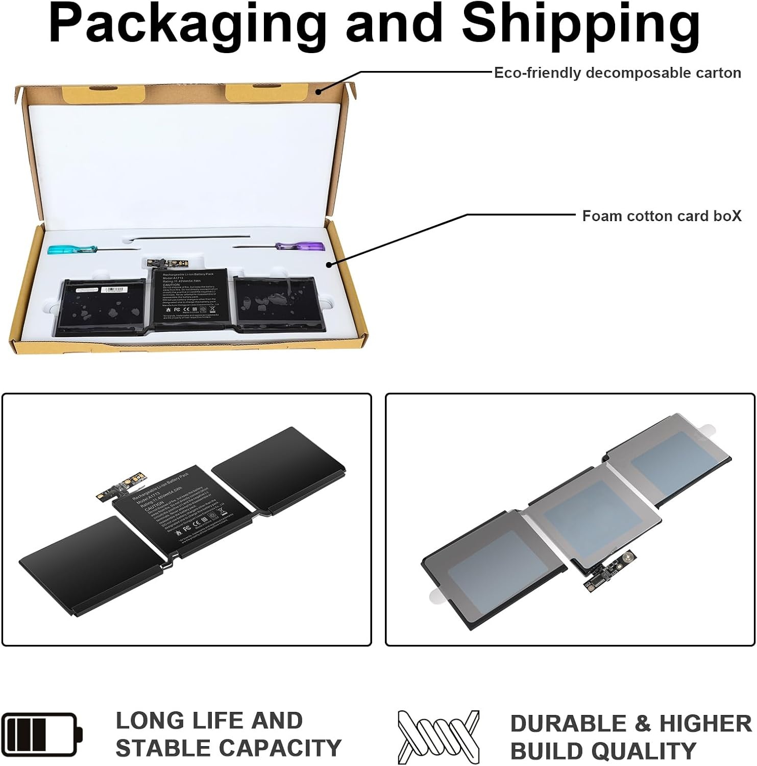 MacBook Pro 13" Accu A1708 (2016-2017) 54.5Wh - 42% Korting