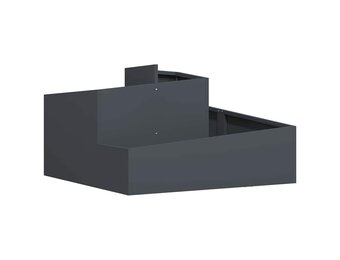 vidaXL Tuin Bloempot Antraciet 80 x 80 x 50 cm Koudgewalst staal