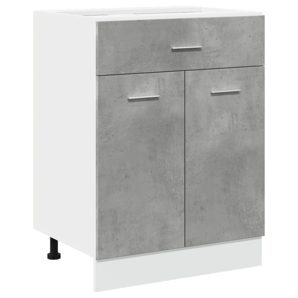 Betongrijze Onderkast met Lade 60x46x81,5 cm - 59% Korting