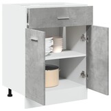 Betongrijze Onderkast met Lade 60x46x81,5 cm - 59% Korting
