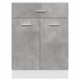Betongrijze Onderkast met Lade 60x46x81,5 cm - 59% Korting