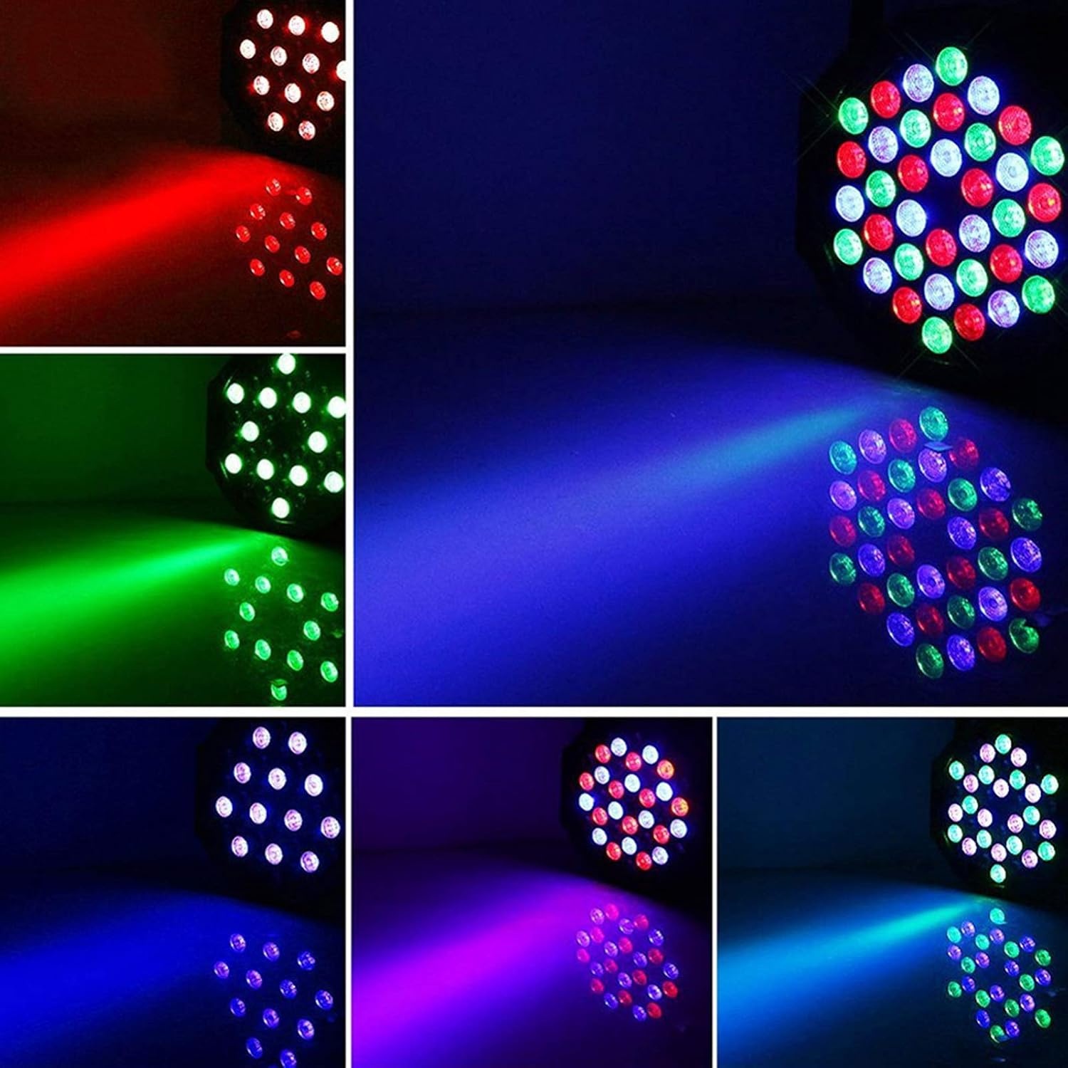 4x LED Par Lichtset 36 LED RGB met Korting (34%)