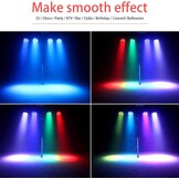 4x LED Par Lichtset 36 LED RGB met Korting (34%)