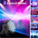 4x LED Par Lichtset 36 LED RGB met Korting (34%)