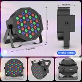 4x LED Par Lichtset 36 LED RGB met Korting (34%)