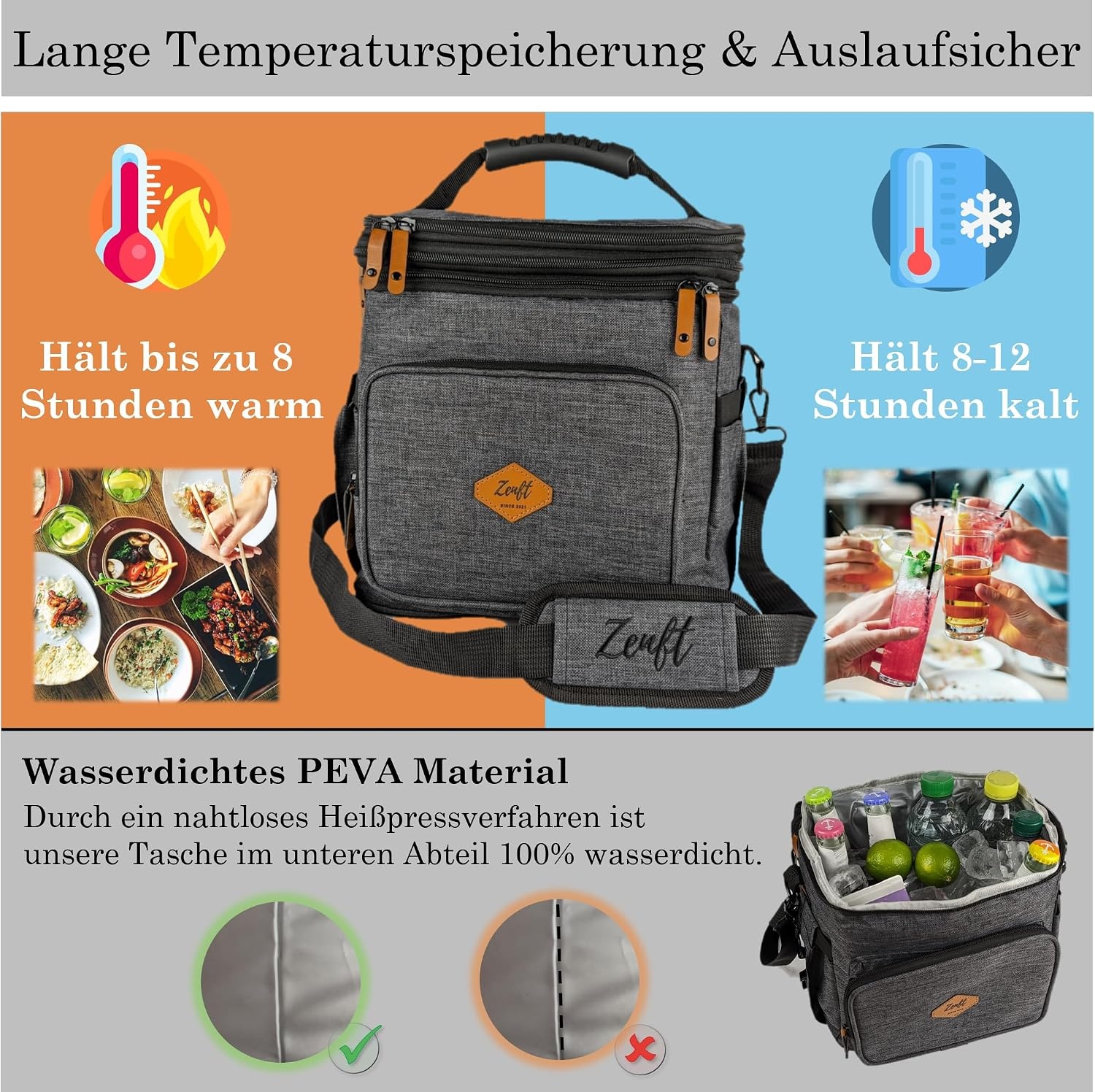 Zenft Koeltas 15L Opvouwbaar Waterdicht - 59% Korting