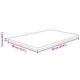 Massief Houten Wastafelblad Donkerbruin (60x40cm) - 52% Korting!