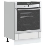 vidaXL Ovenkast Lucca bewerkt hout wit