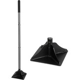 Walensee Stalen stamper met 48 inch stalen handvat 8 "x 8" Tuin Sabotage met Rubber Grip voor Laborsaving All-Steel Sabotage Heavy Duty Ideaal Tool voor het nivelleren van grond installeren