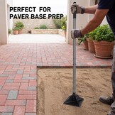Walensee Stalen stamper met 48 inch stalen handvat 8 "x 8" Tuin Sabotage met Rubber Grip voor Laborsaving All-Steel Sabotage Heavy Duty Ideaal Tool voor het nivelleren van grond installeren