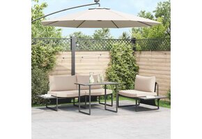 VidaXL Tuinstafel Grijs 100x55x70cm - Staal & DPC met 41% Korting
