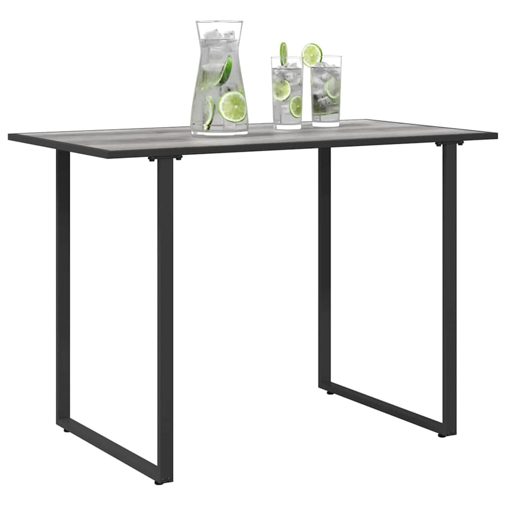 vidaXL Tuinstafel Grijs 100 x 55 x 70 cm Staal en DPC