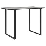 vidaXL Tuinstafel Grijs 100 x 55 x 70 cm Staal en DPC