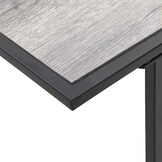 vidaXL Tuinstafel Grijs 100 x 55 x 70 cm Staal en DPC