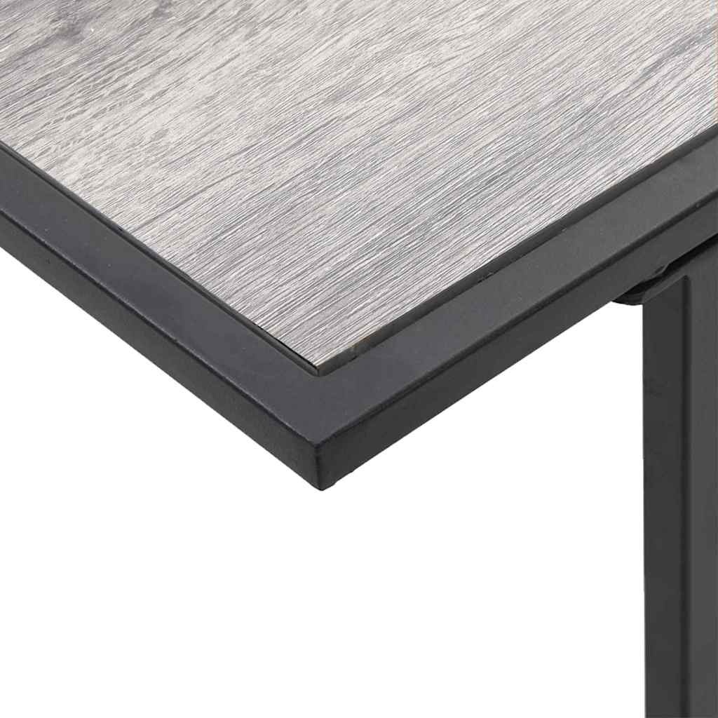 vidaXL Tuinstafel Grijs 100 x 55 x 70 cm Staal en DPC