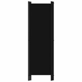 vidaXL Kamerscherm met 4 panelen 200x180 cm zwart