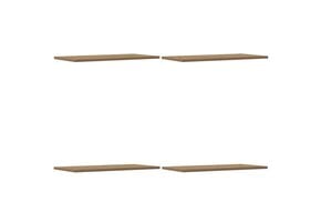 vidaXL Wandschappen 4 stuks 60x30 cm Bewerkt Hout Artisanaal Eiken - 77% Korting