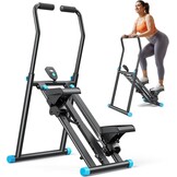 MERACH Stair Stepper Pro 2025 - Opvouwbare Stairmaster met 3 Weerstandsniveaus en Verstelbare Handgreep - Zwart